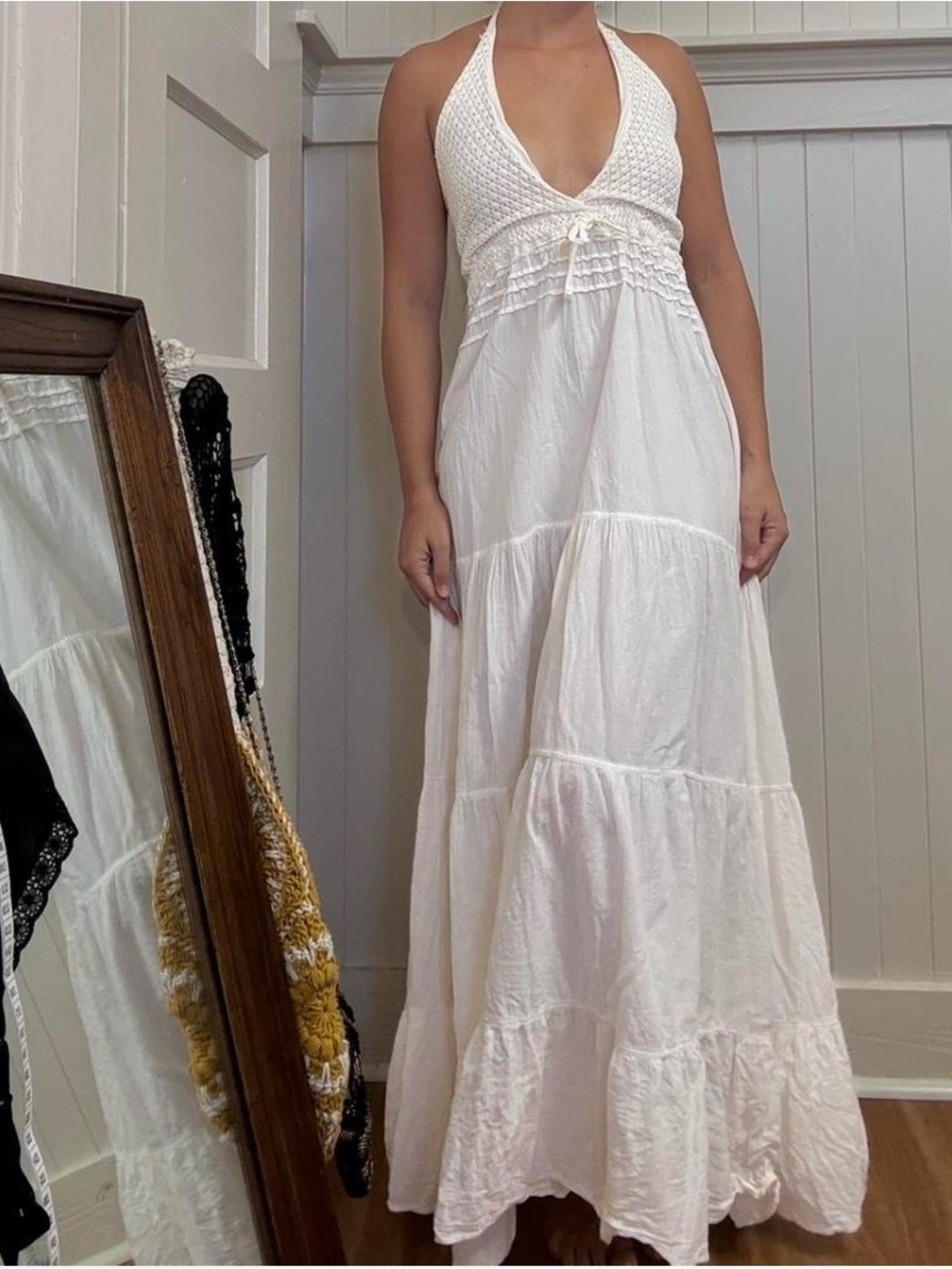 Vintage White Maxi Dress